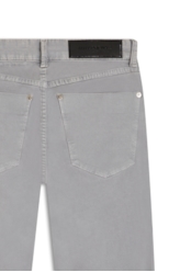Calça Metallic Denim Wide Cinza Claro