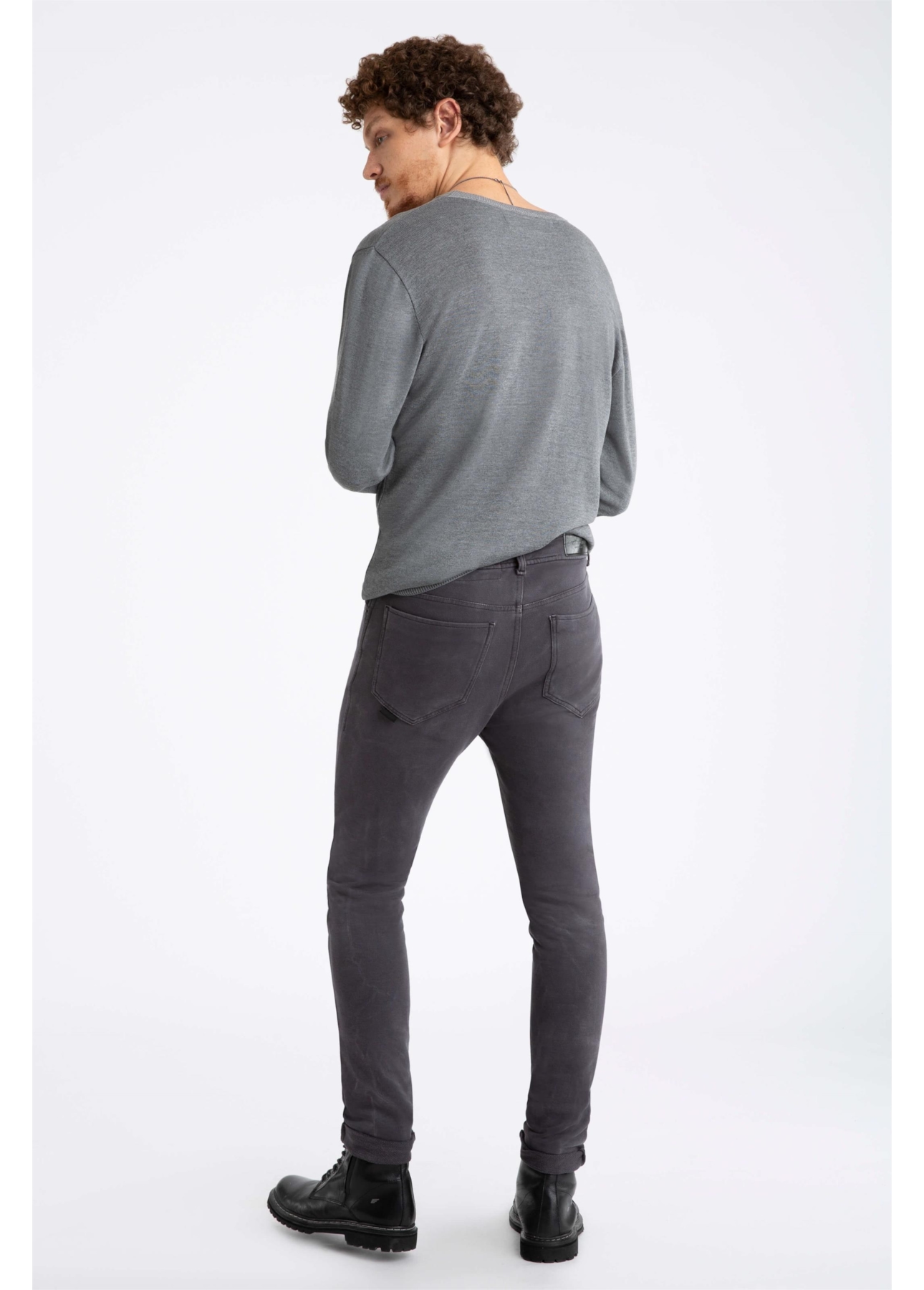 Calça Moletom Original Skinny Marble Grafite