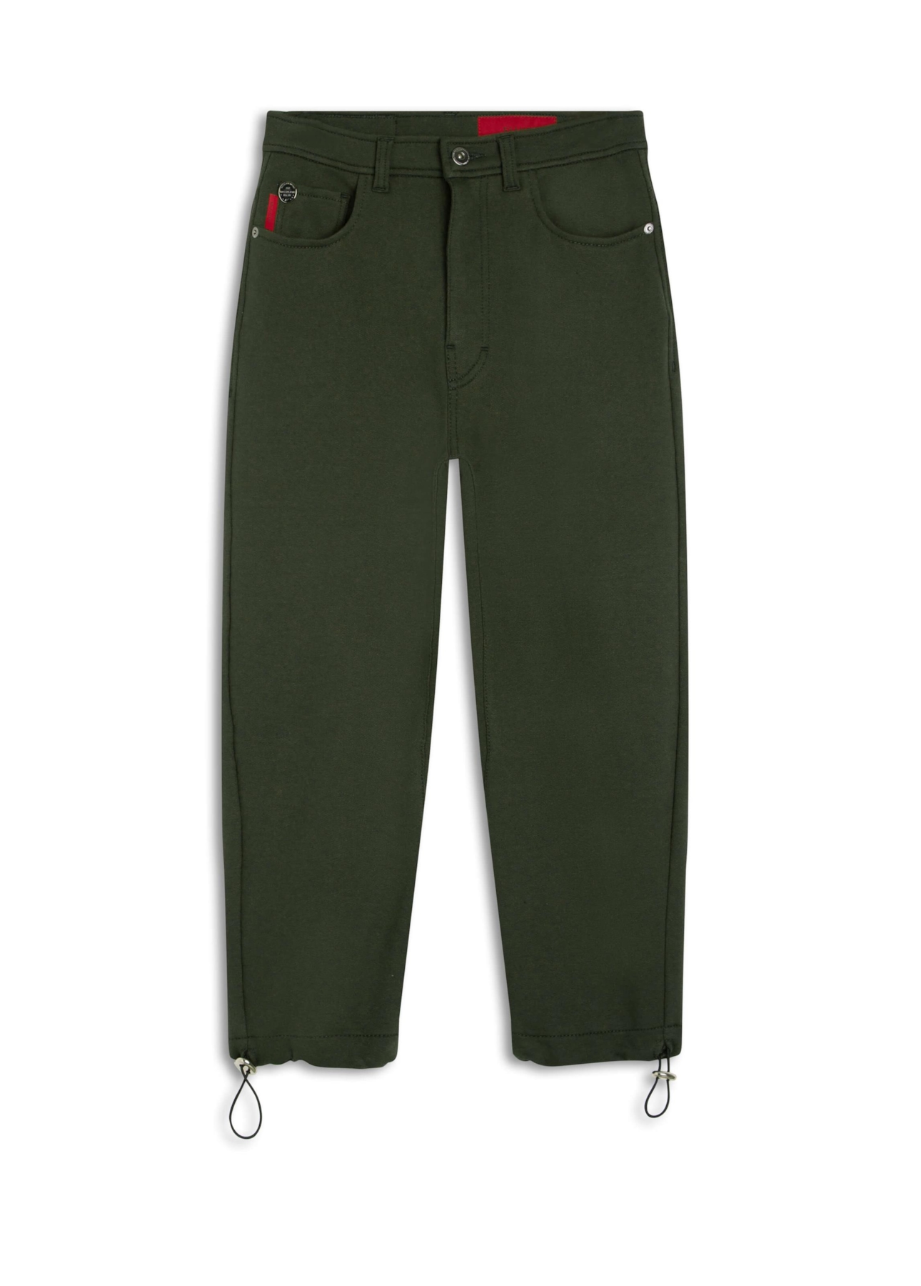Calça Moletom Original Sporty Cropped Verde Militar