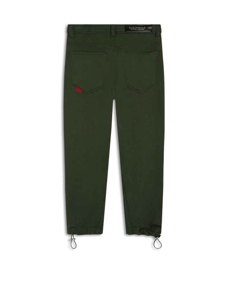 Calça Moletom Original Sporty Cropped Verde Militar