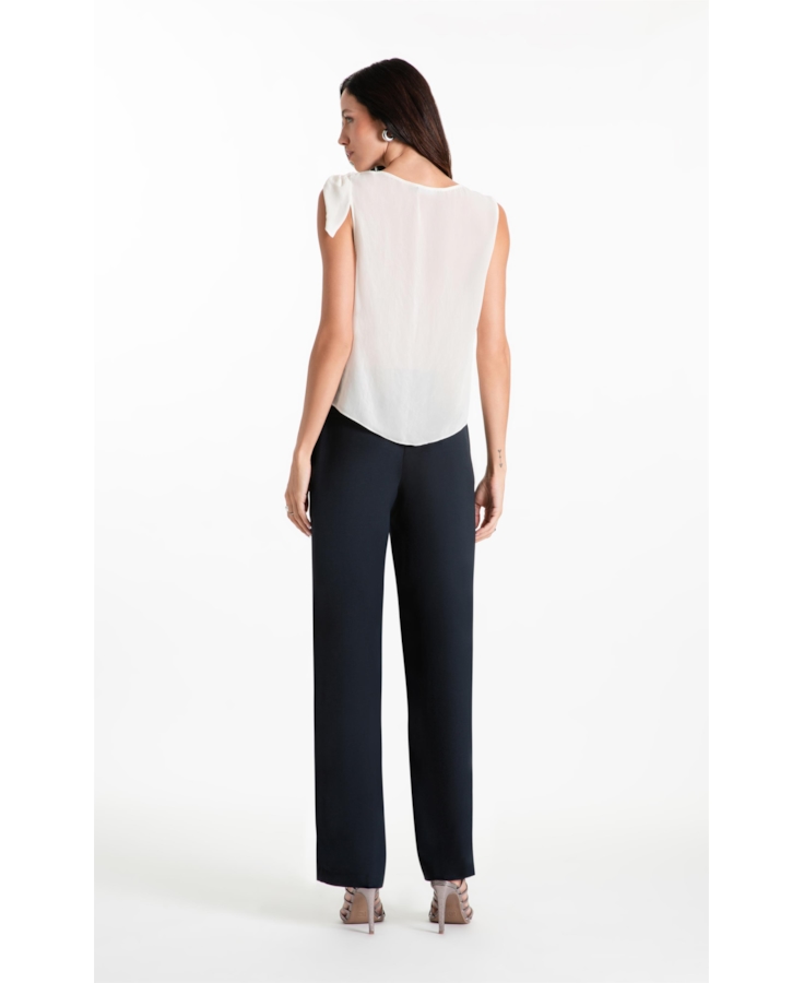 Calça N.y Reta Dark Navy
