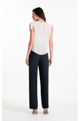 Calça N.y Reta Dark Navy