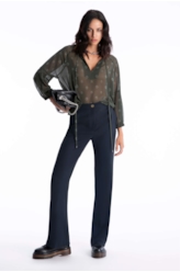 Calça N.y Twill Flare Marinho