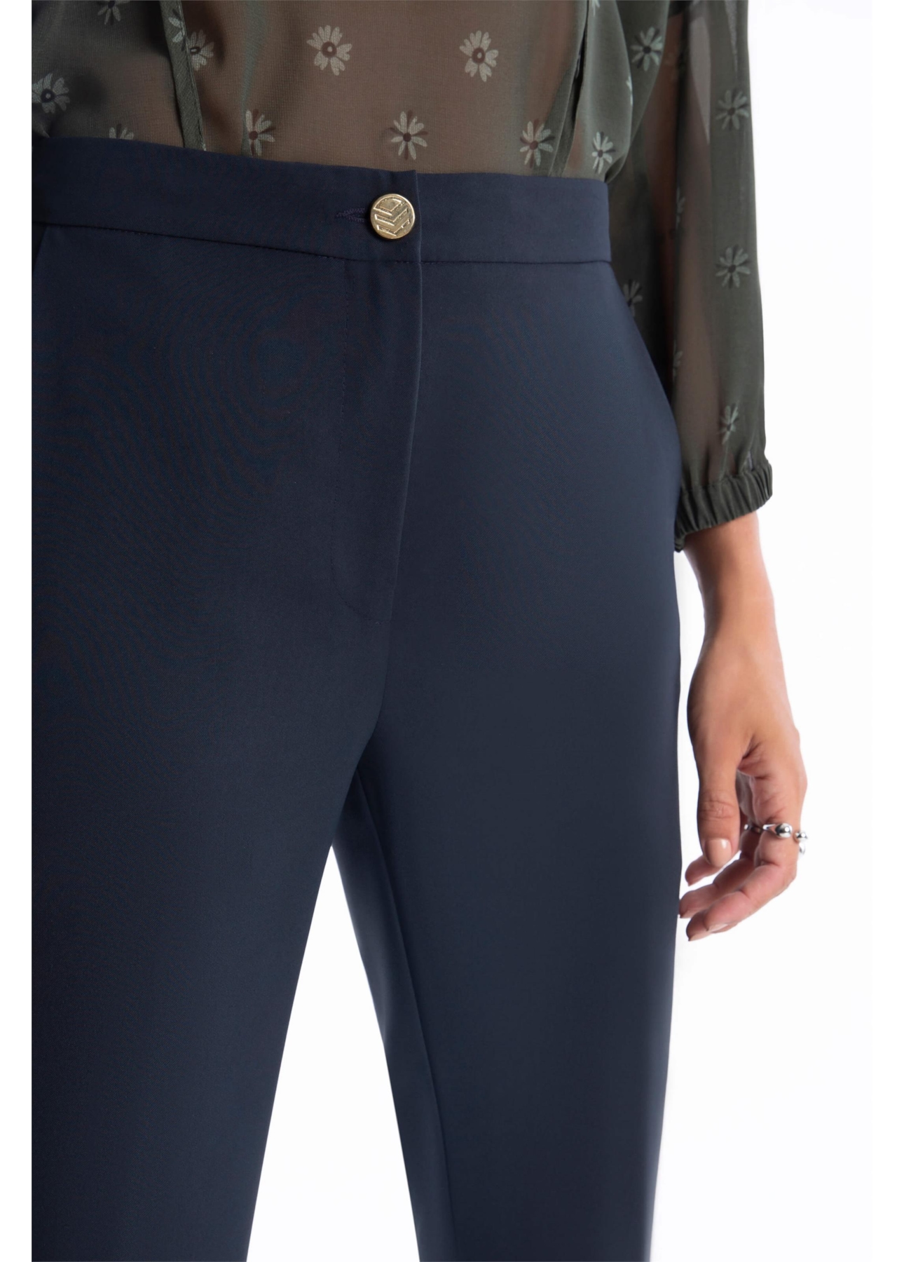 Calça N.y Twill Flare Marinho