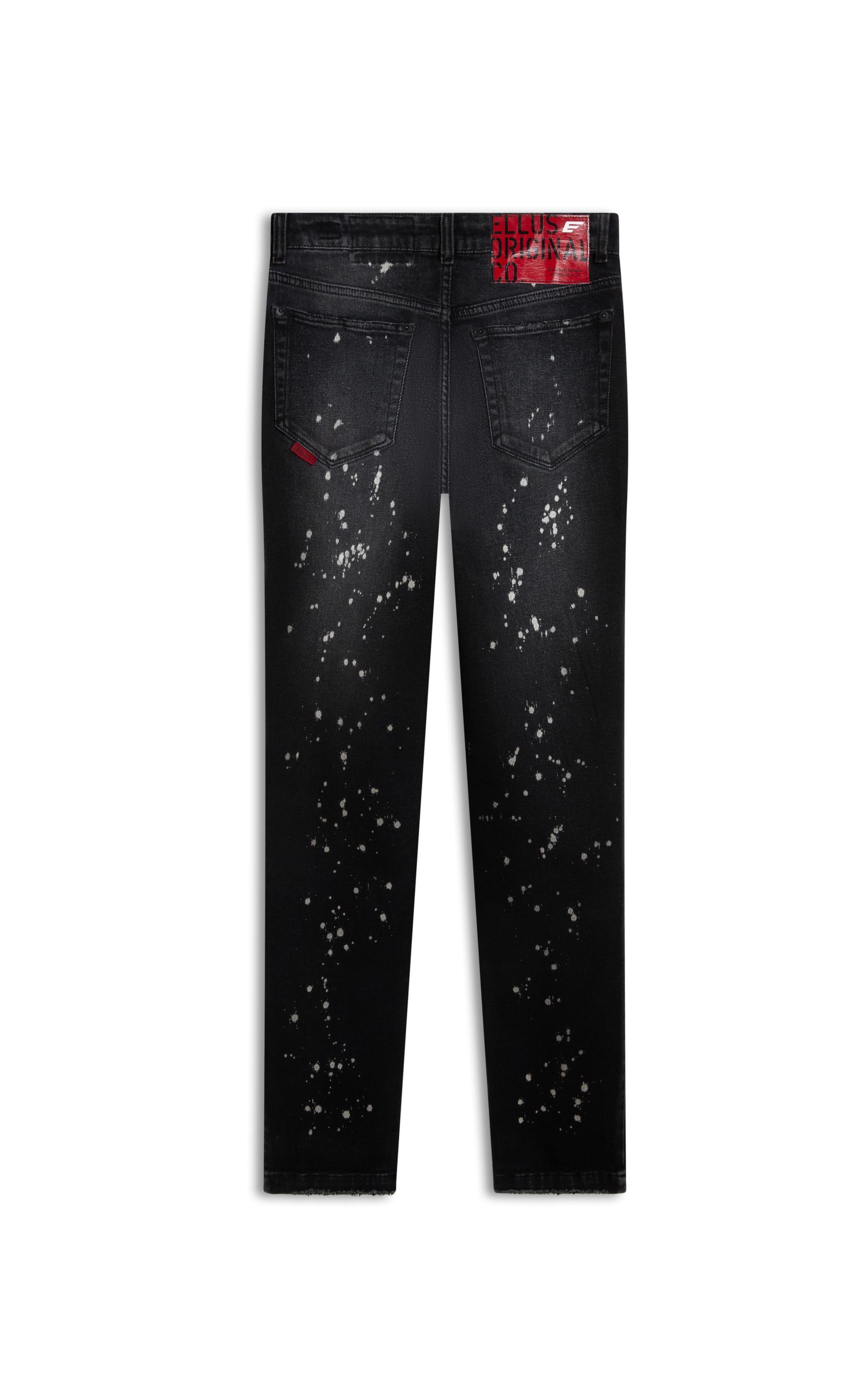 Calça New Black Elastic Skinny Lav. Escuro C/ Respingo