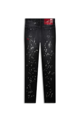 Calça New Black Elastic Skinny Lav. Escuro C/ Respingo