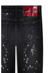 Calça New Black Elastic Skinny Lav. Escuro C/ Respingo