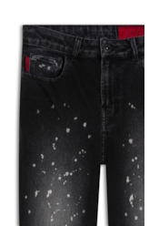 Calça New Black Elastic Skinny Lav. Escuro C/ Respingo
