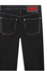Calça New Black Elastic Slim 1875-Lav.Black C/ Tie Dye
