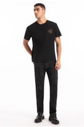 Calça New Black Elastic Slim Lav. Black C/ Rede