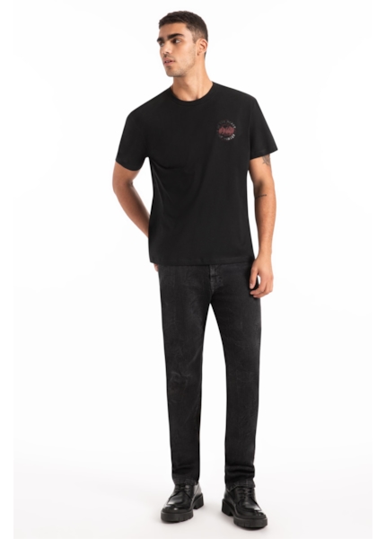 Calça New Black Elastic Slim Lav. Black C/ Rede