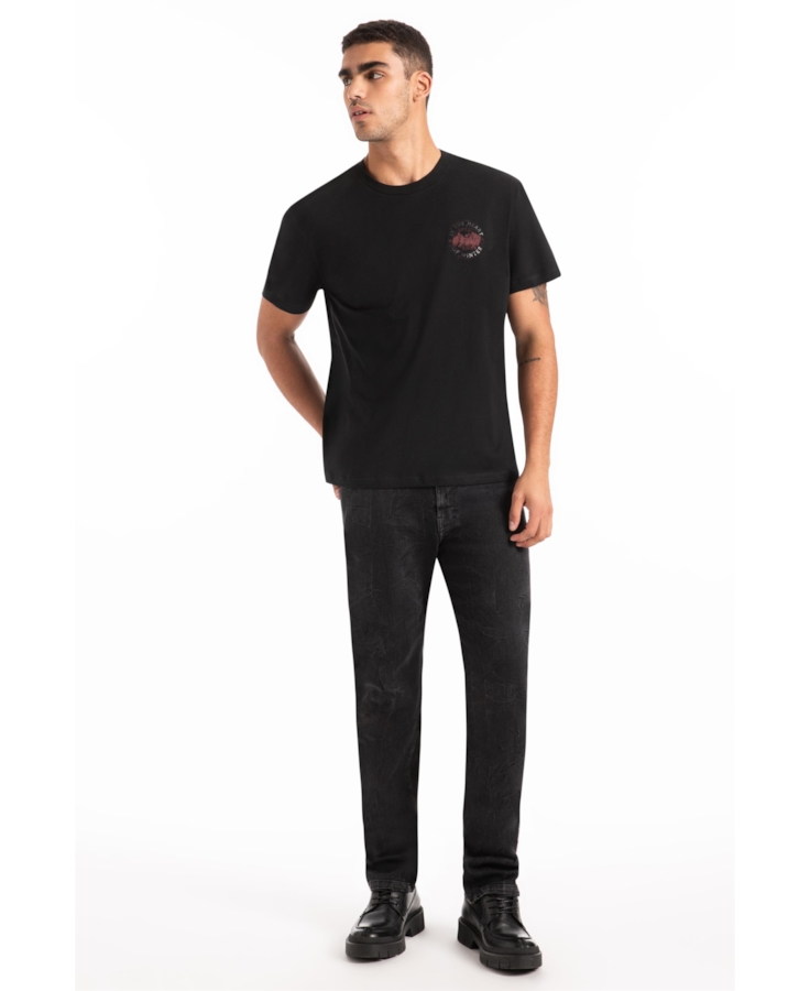 Calça New Black Elastic Slim Lav. Black C/ Rede