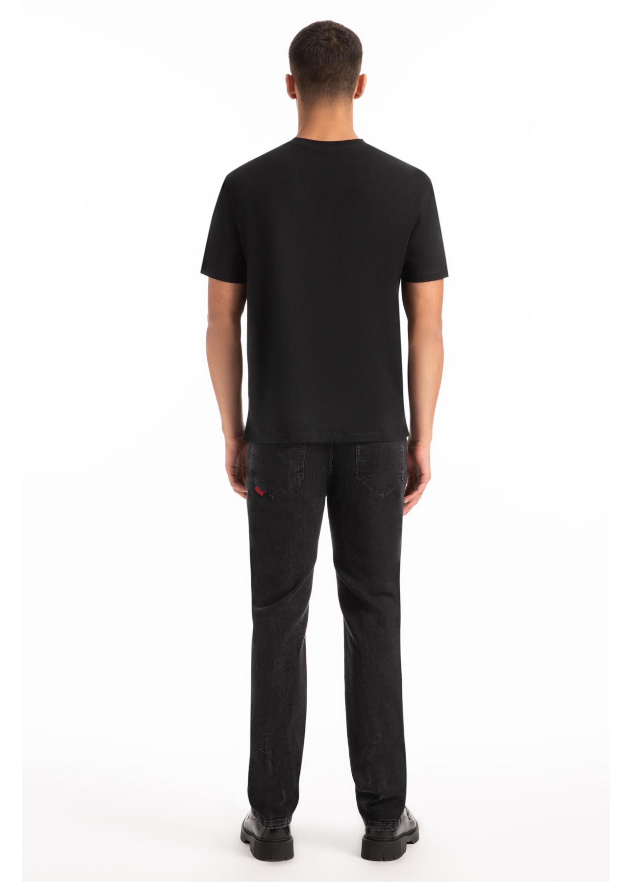 Calça New Black Elastic Slim Lav. Black C/ Rede