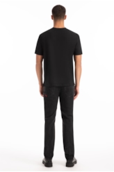 Calça New Black Elastic Slim Lav. Black C/ Rede