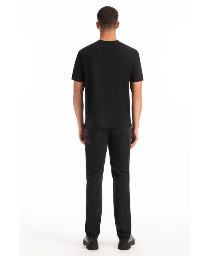 Calça New Black Elastic Slim Lav. Black C/ Rede