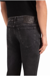 Calça New Black Elastic Slim Lav. Black C/ Rede