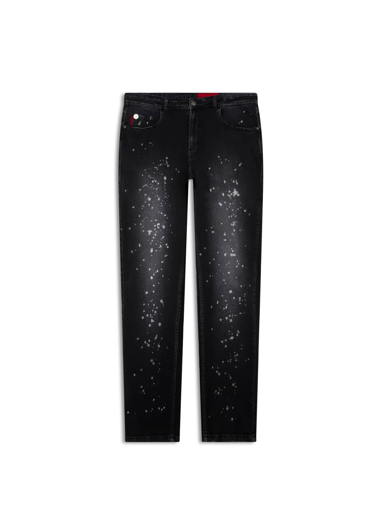 Calça New Black Elastic Slim Lav. Escuro C/ Respingo