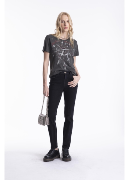 Calça New Black Skinny Ellus 1875-Lav.Black C/ Ti