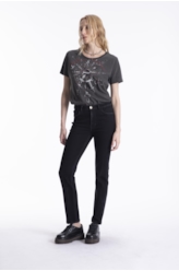 Calça New Black Skinny Ellus 1875-Lav.Black C/ Ti