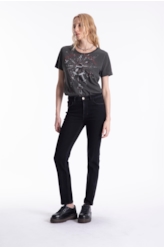 Calça New Black Skinny Ellus 1875-Lav.Black C/ Ti