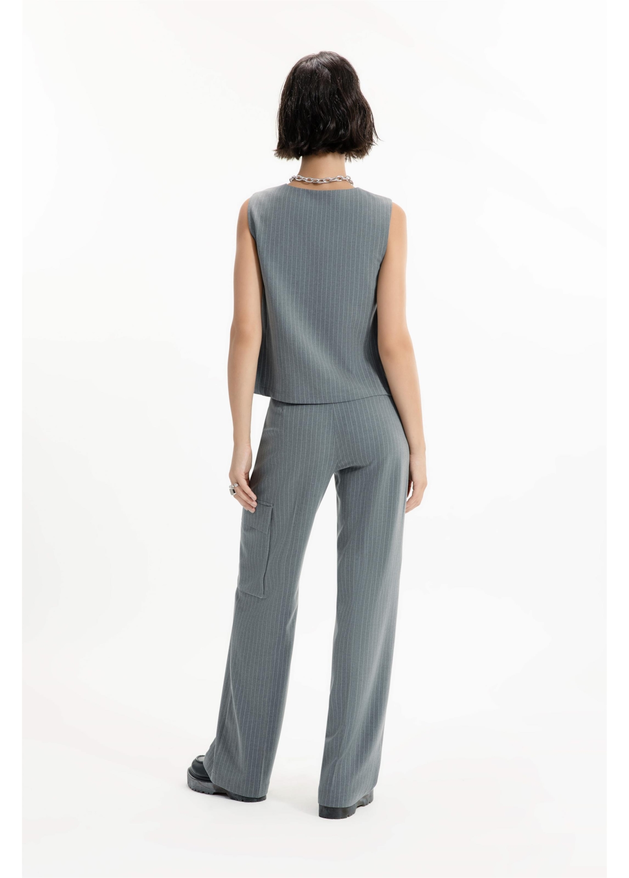 Calça Nordic Stripe One Patheph Cinza Medio