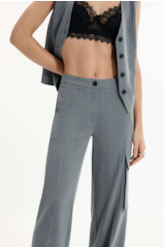 Calça Nordic Stripe One Patheph Cinza Medio