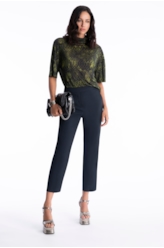 Calça Ny Twill Carrot Marinho