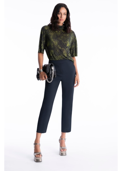 Calça Ny Twill Carrot Marinho