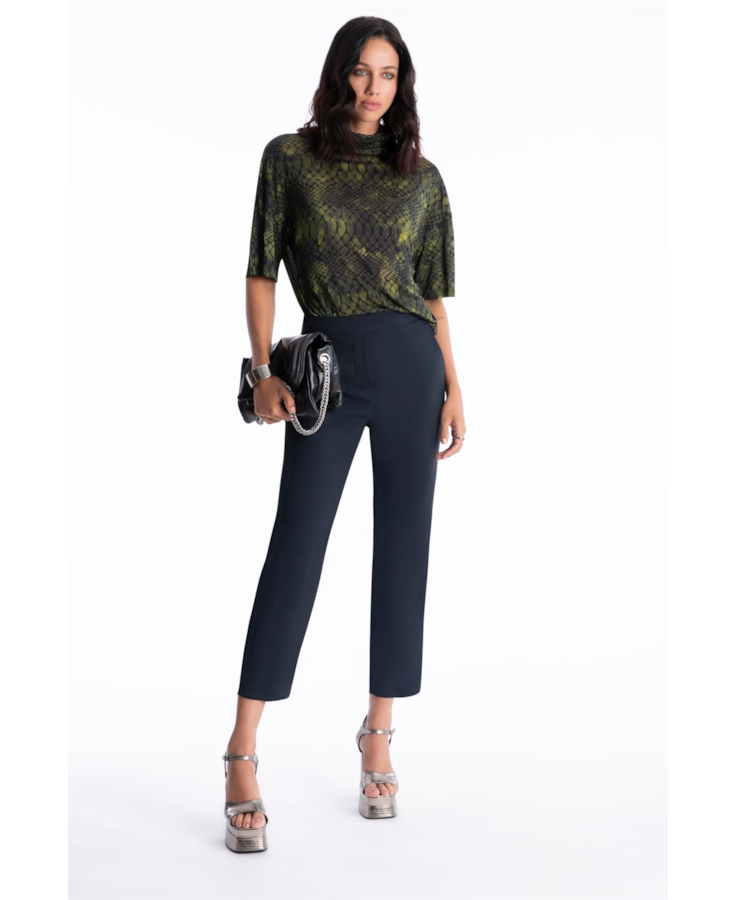 Calça Ny Twill Carrot Marinho