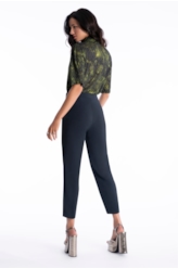Calça Ny Twill Carrot Marinho