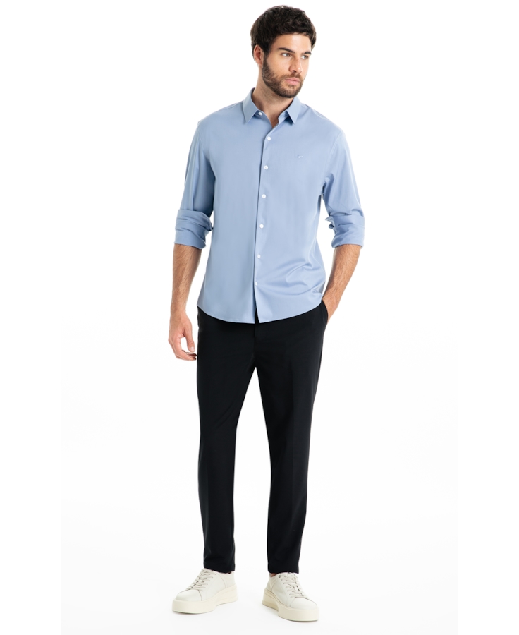 Calça Nylon Stretch Basic Invisible Pkt Pants Preto