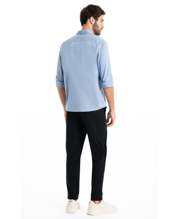 Calça Nylon Stretch Basic Invisible Pkt Pants Preto