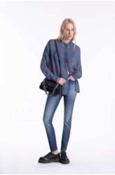 Calça Ocean Blue Skinny 1968- Lav.Médio C/Tie Dye