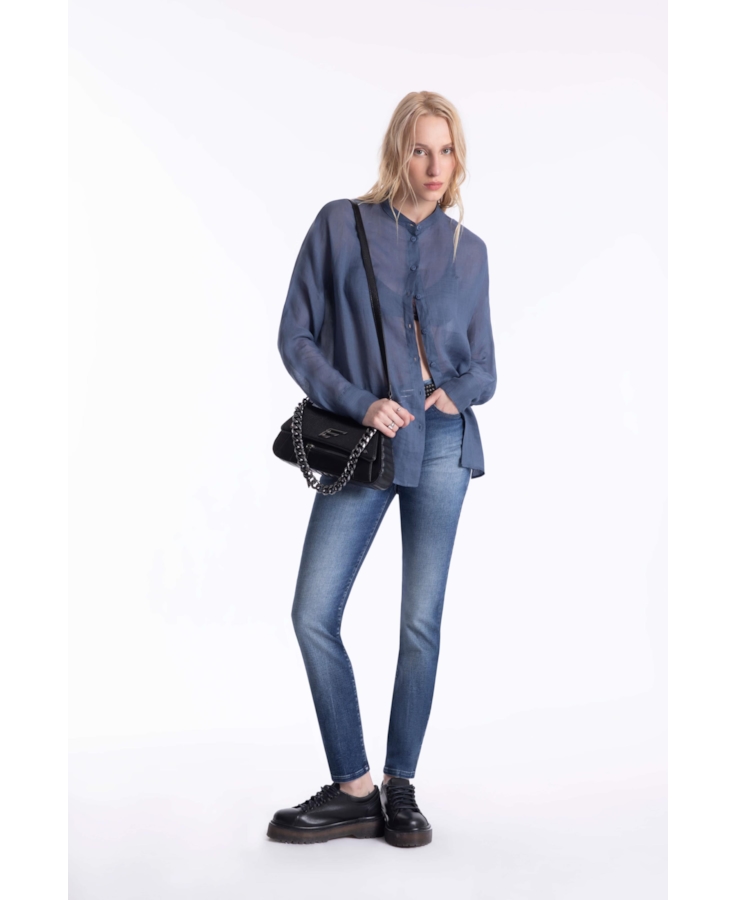 Calça Ocean Blue Skinny 1968- Lav.Médio C/Tie Dye