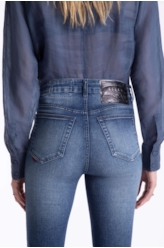 Calça Ocean Blue Skinny 1968- Lav.Médio C/Tie Dye