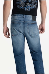 Calça Ocean Blue Slim 1968- Lav.Médio C/Tie Dye