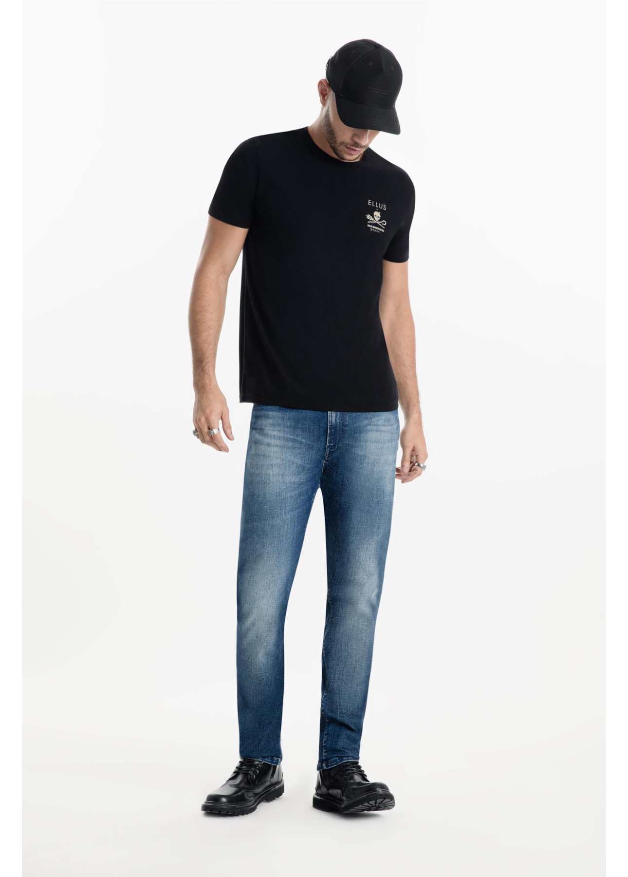 Calça Ocean Blue Slim 1968- Lav.Médio C/Tie Dye