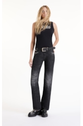 Calça Ocean Elastic Lav.Black Com Resina