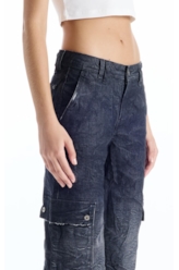 Calça Ocean Elastic Patheph Cargo 2083-Lav. Black Com Resina