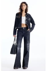 Calça Ocean Elastic Patheph Cargo 2083-Lav. Black Com Resina