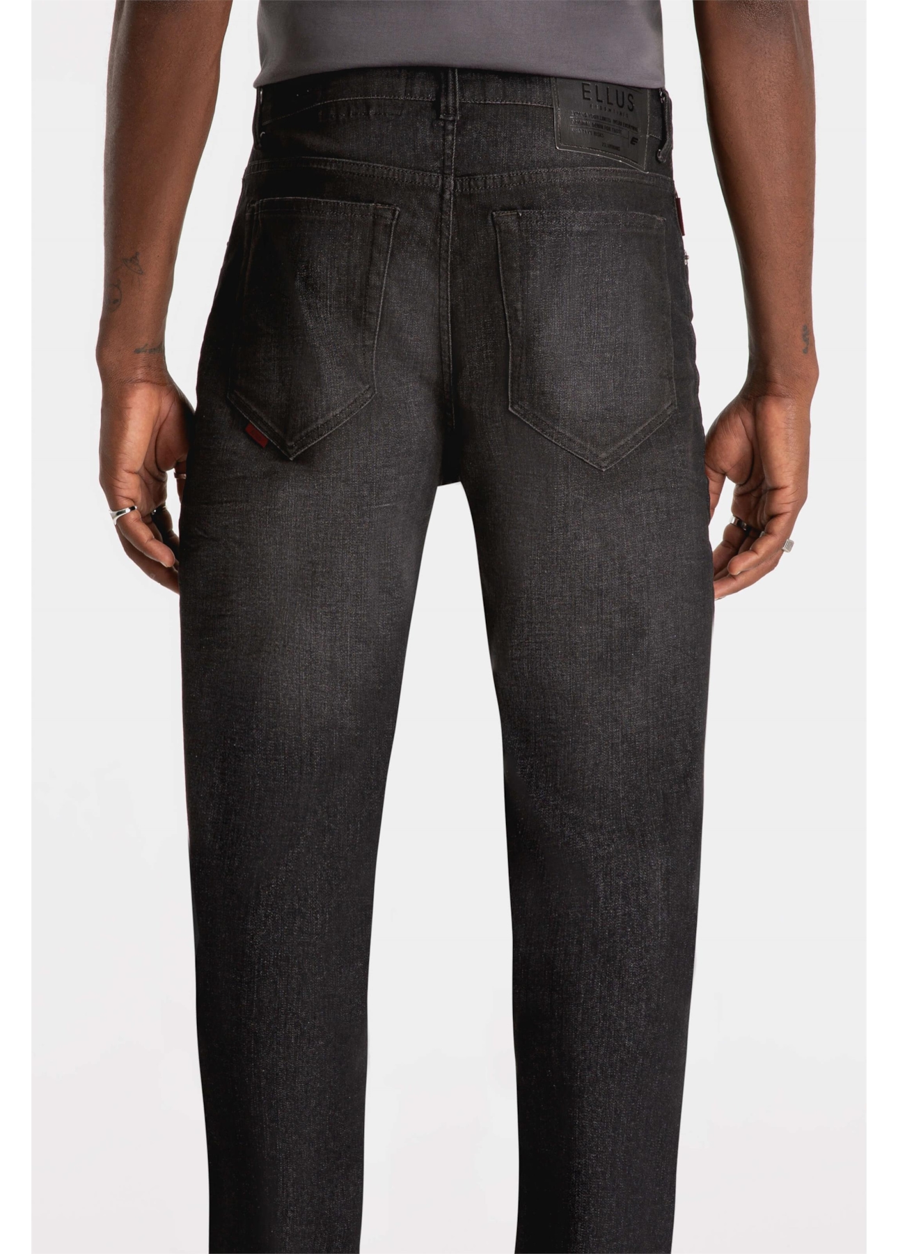 Calça Ocean Elastic Slim 1841 Lav.Black C/Pigment
