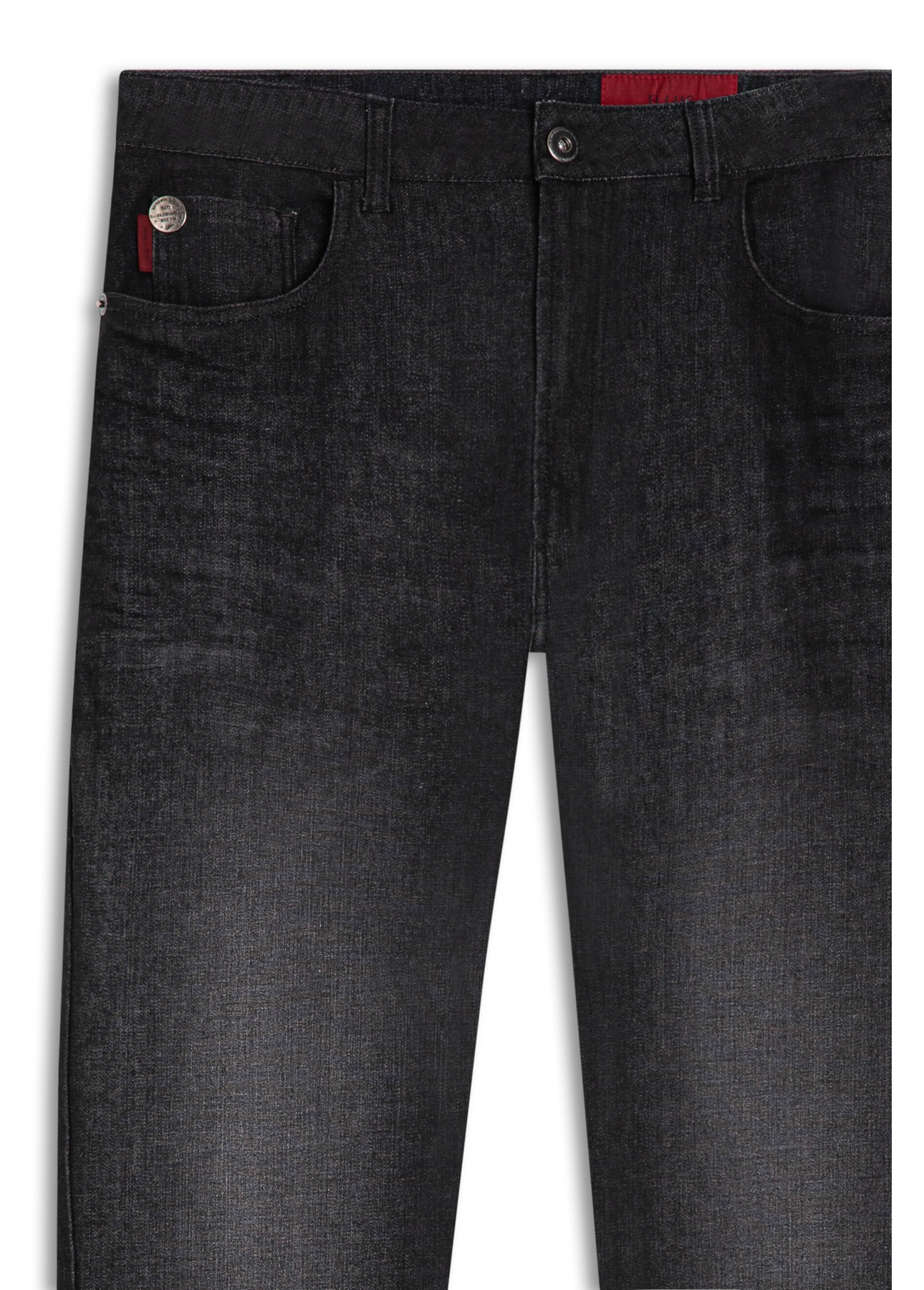 Calça Ocean Elastic Slim 1841 Lav.Black C/Pigment