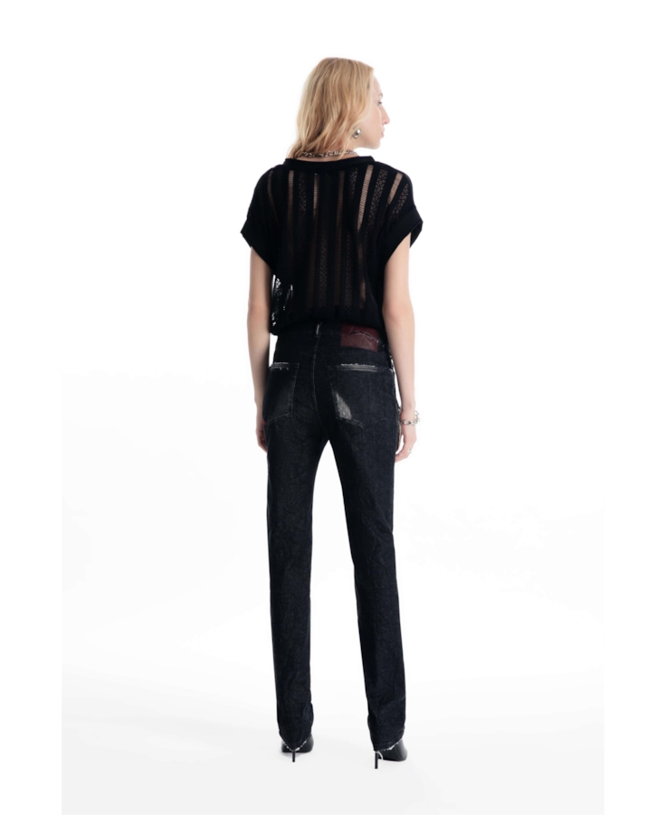 Calça Ocean Elastic Slim 2000-Lav.Black  C/ Resina