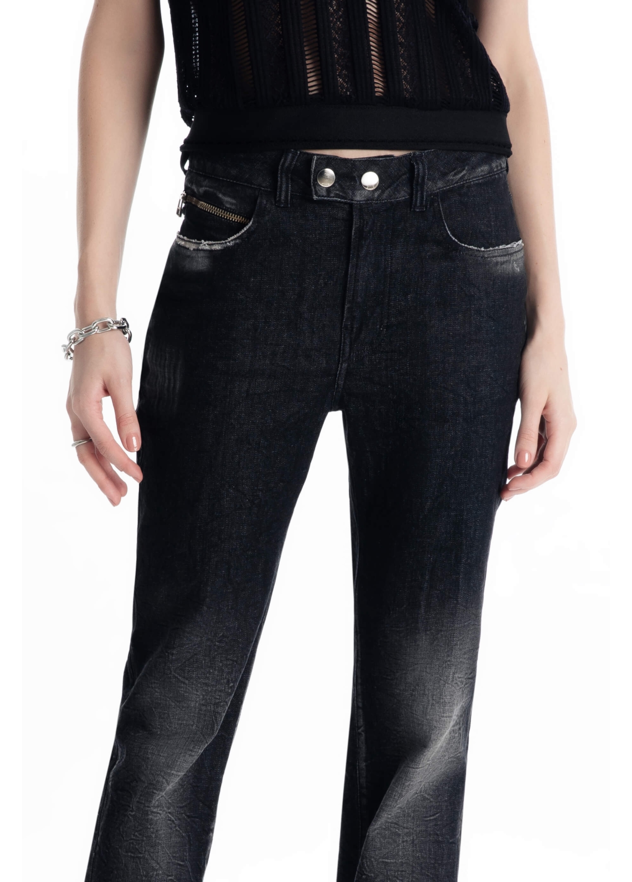 Calça Ocean Elastic Slim 2000-Lav.Black  C/ Resina