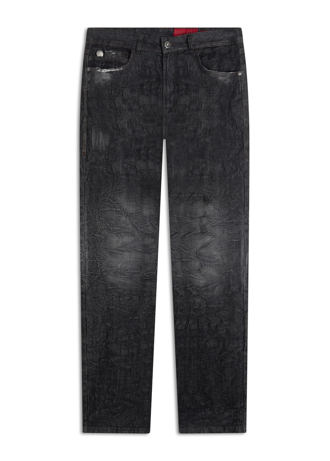 Calça Ocean Elastic Slim Lav.Black Com Resina