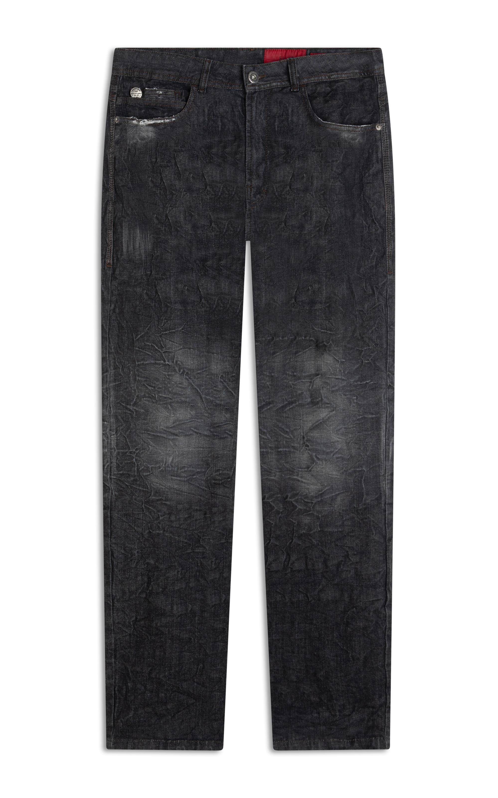 Calça Ocean Elastic Slim Lav.Black Com Resina