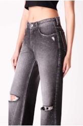 Calça Originals Black Patheph 1855 Lav. Black C/ Puídos