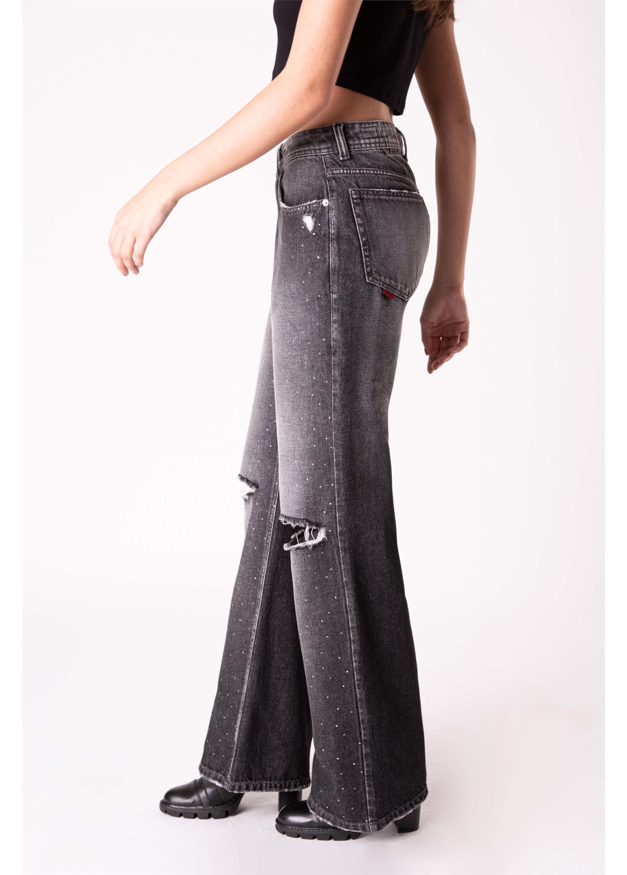 Calça Originals Black Patheph 1855 Lav. Black C/ Puídos