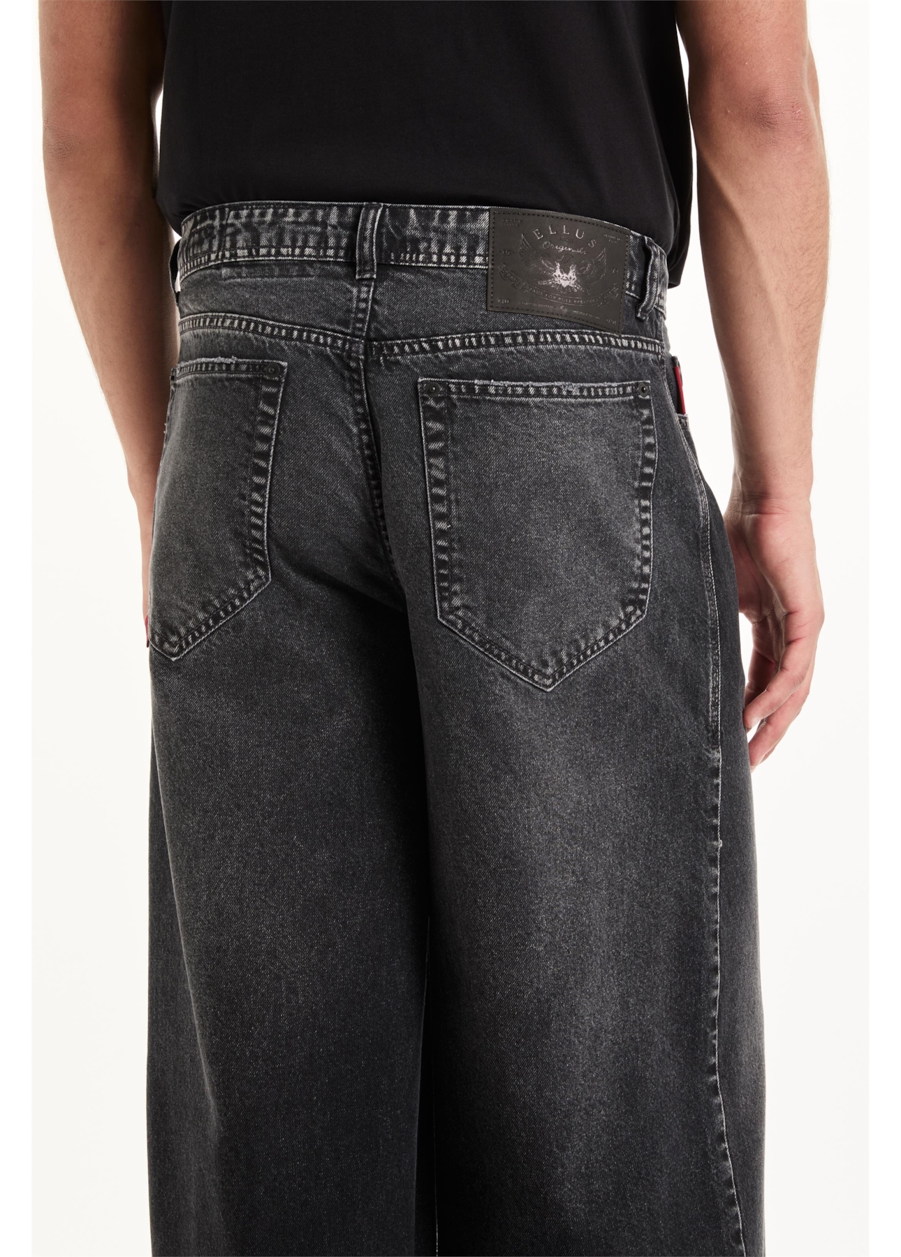 Calça Originals Black Wide Leg 2021-Lav. Black C/ Rebolo