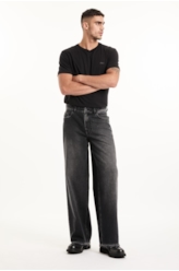 Calça Originals Black Wide Leg 2021-Lav. Black C/ Rebolo
